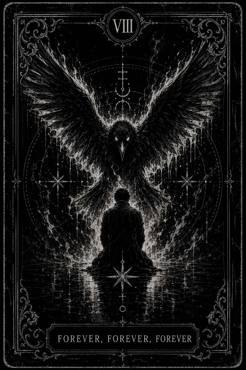 Shadow State tarot card VIII — Forever, Forever, Forever